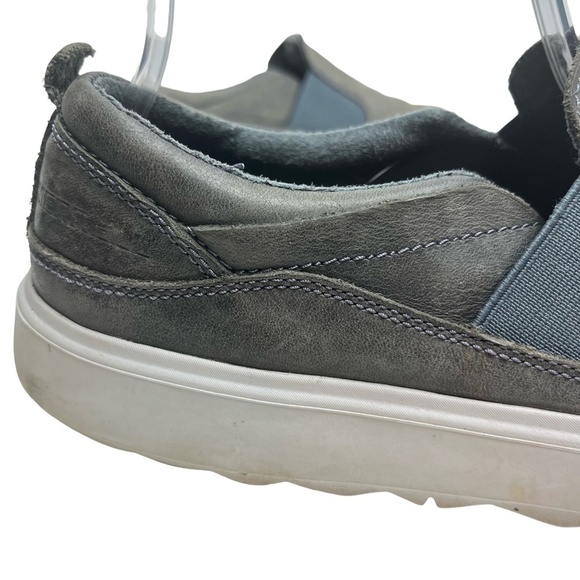 MERRELL TURBULENCE Smokey Gray Genuine Leather Loafers Slip On Casual Shoes sz 9 - Picture 6 of 16